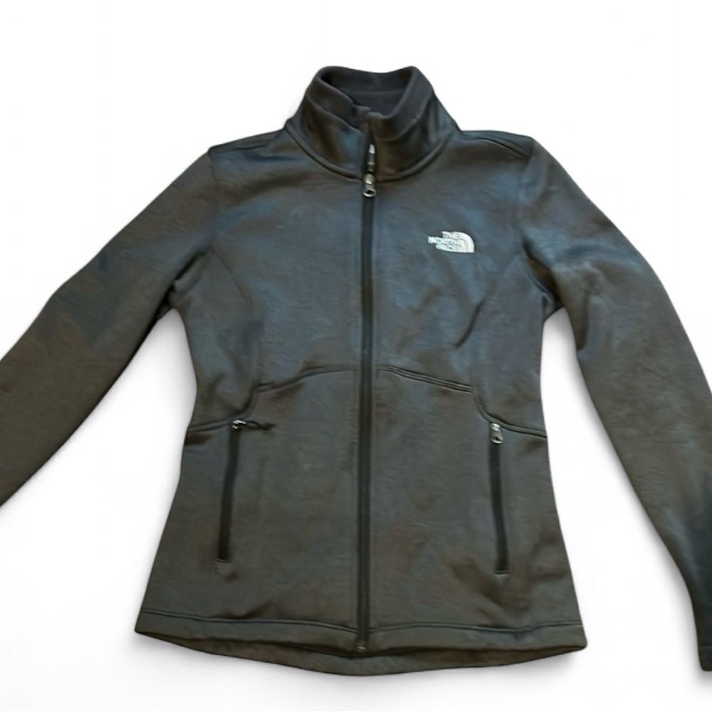 The North Face Women’s Agave Charcoal Grey Full Zip Jacket C656 Small/petite